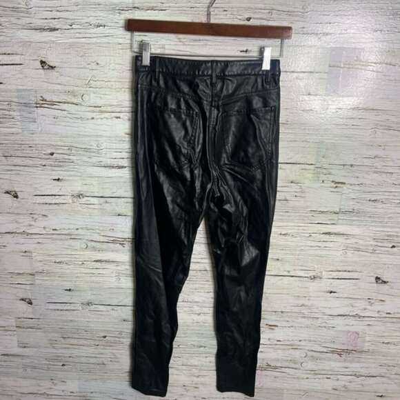 Aritzia Wilfred Free Charm Pant Black size 0 faux leather - Picture 7 of 8